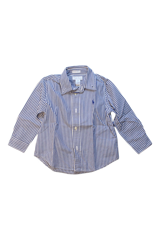 A Blue Long Sleeve Shirts from Ralph Lauren in size 18-24M for boy. (Front View)