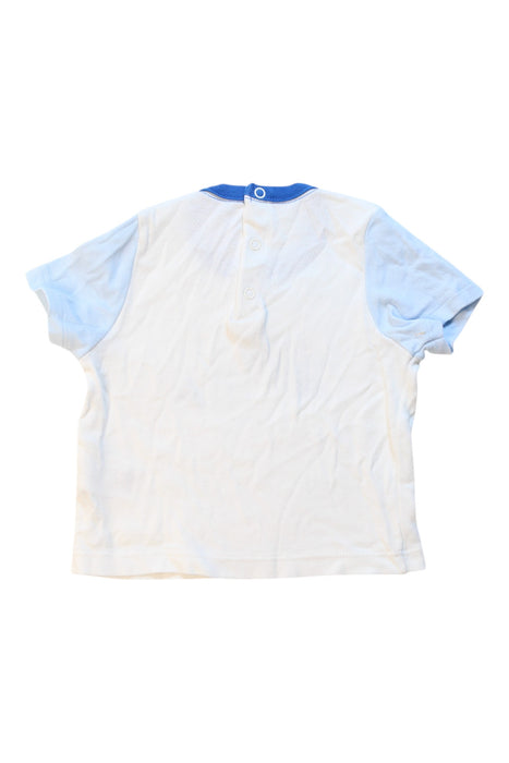 A White Short Sleeve T Shirts from Petit Bateau in size 3-6M for boy. (Back View)