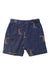 A Navy Shorts from Nature Baby in size 3-6M for boy. (Back View)