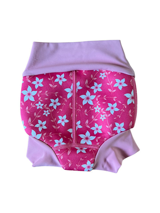 A Pink Swim Diapers from Splash About in size 0-3M for girl. (Back View)