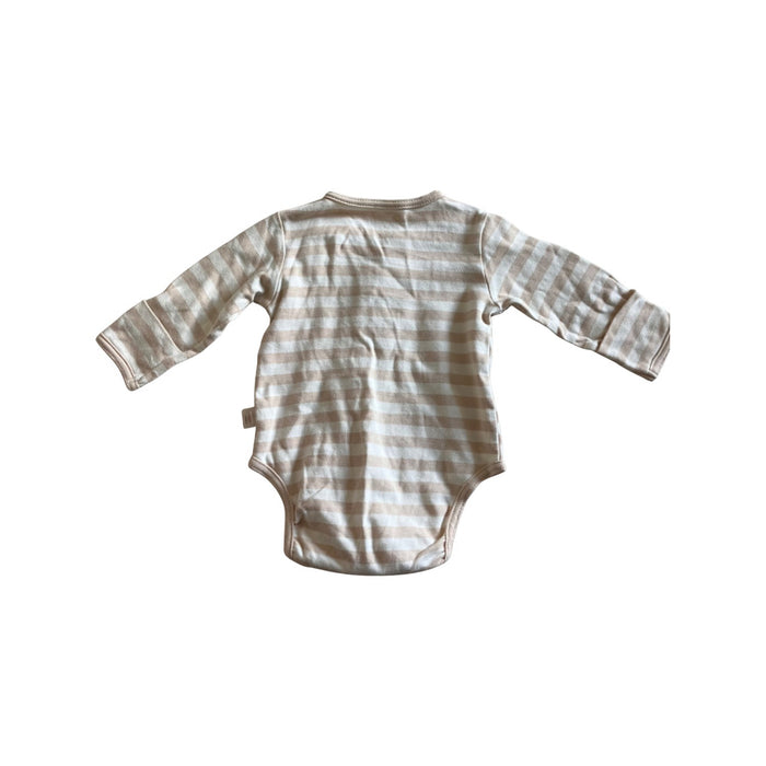 A Beige Long Sleeve Bodysuits from Primeval in size 6-12M for neutral. (Back View)