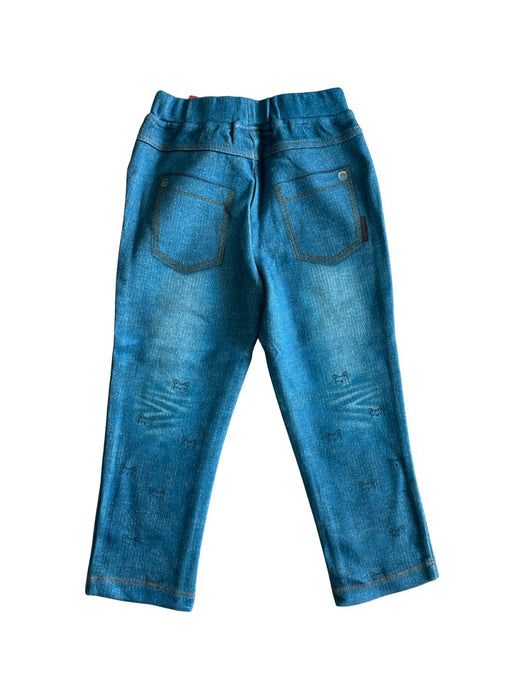 A Blue Leggings from Momonittu in size 2T for neutral. (Back View)