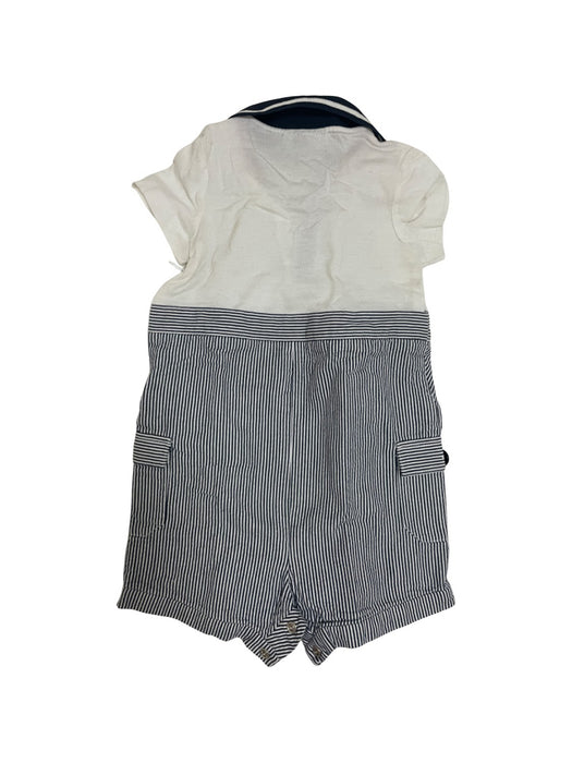 A Grey Short Sleeve Rompers from Nicholas & Bears in size 6-12M for boy. (Back View)