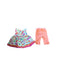 A Peach Dress Sets from First Impressions in size 3-6M for girl. (Back View)