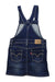 A Blue Overall Dresses from Levi's in size 6T for girl. (Back View)