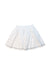 A White Short Skirts from Arsène et les pipelettes in size 6T for girl. (Front View)