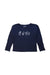 A Navy Long Sleeve Tops from Cyrillus in size 6T for girl. (Front View)