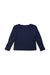 A Navy Long Sleeve Tops from Cyrillus in size 6T for girl. (Back View)