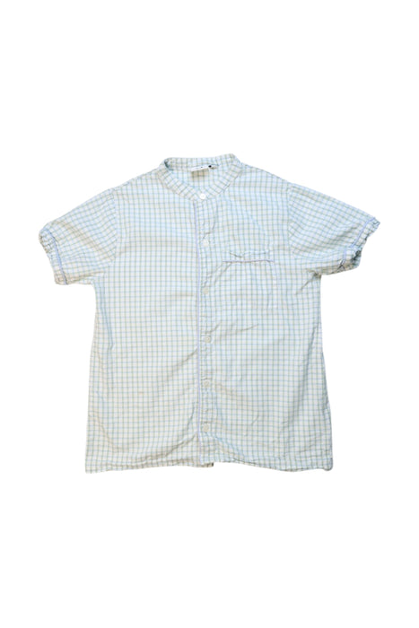 A Blue Short Sleeve Shirts from Cyrillus in size 10Y for boy. (Front View)