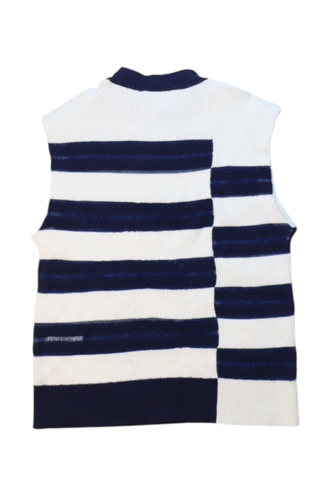 A Navy Sleeveless Tops from Bora Aksu in size 6T for girl. (Back View)