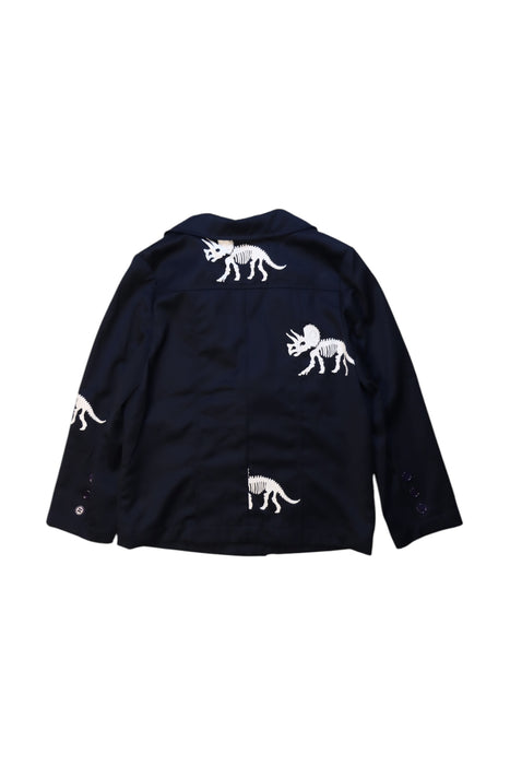 A Navy Blazers from Bora Aksu in size 8Y for boy. (Back View)