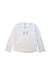 A White Long Sleeve Tops from Petit Bateau in size 6T for girl. (Front View)