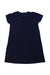 A Navy Short Sleeve Dresses from Mini Rodini in size 3T for girl. (Back View)