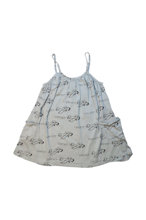 A White Sleeveless Dresses from Nadadelazos in size 4T for girl. (Back View)