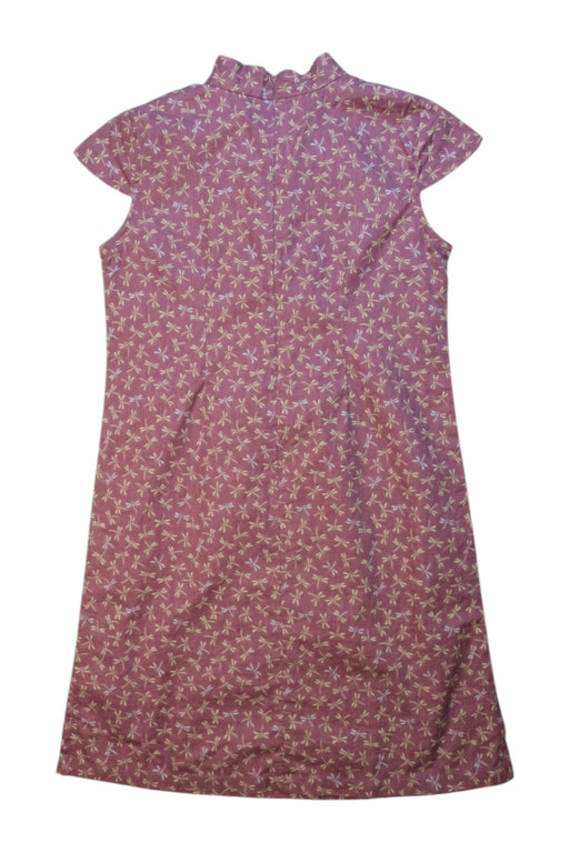 A Pink Short Sleeve Dresses from Chouchou Chic in size 7Y for girl. (Back View)