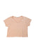 A Peach Short Sleeve T Shirts from the new society in size 8Y for girl. (Front View)