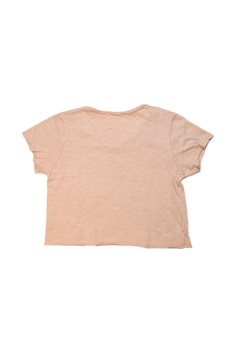 A Peach Short Sleeve T Shirts from the new society in size 8Y for girl. (Back View)