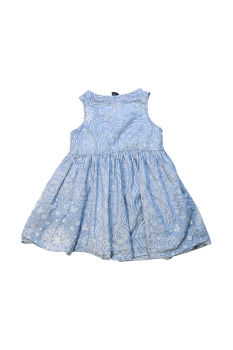 A Blue Sleeveless Dresses from Polo Ralph Lauren in size 2T for girl. (Back View)