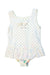 A White Swimsuits from Petit Main in size 12-18M for girl. (Back View)
