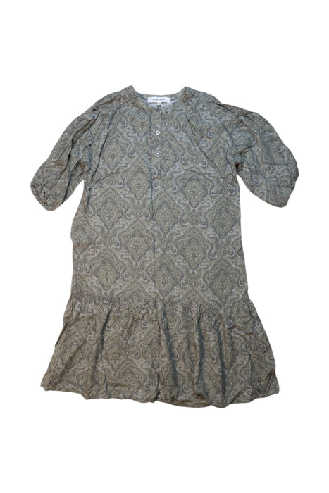 A Green Long Sleeve Dresses from Global  Work in size 5T for girl. (Front View)