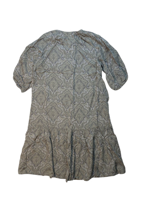 A Green Long Sleeve Dresses from Global  Work in size 5T for girl. (Back View)