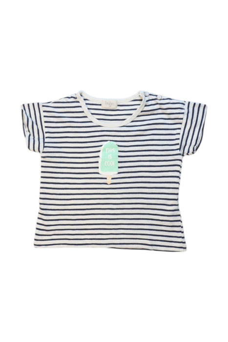 A Navy Short Sleeve T Shirts from Buho in size 12-18M for girl. (Front View)