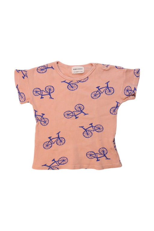 A Peach Short Sleeve T Shirts from Bobo Choses in size 2T for girl. (Front View)