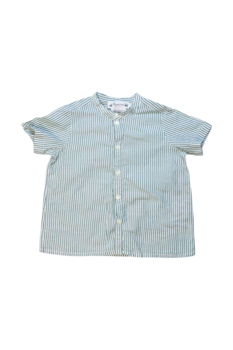 A Blue Short Sleeve Shirts from Bonpoint in size 2T for girl. (Front View)