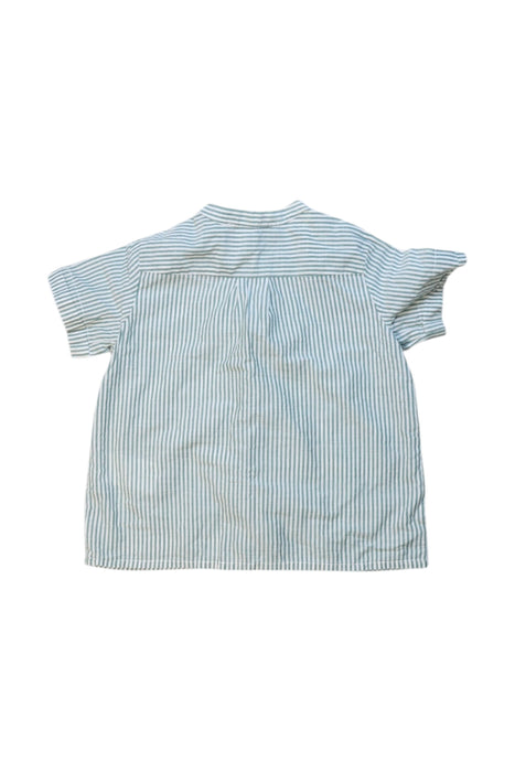 A Blue Short Sleeve Shirts from Bonpoint in size 2T for girl. (Back View)