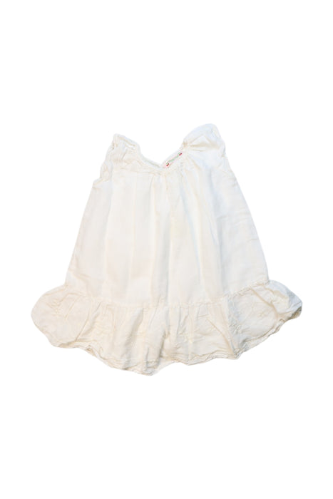 A White Sleeveless Dresses from Bonpoint in size 3T for girl. (Front View)