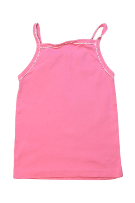 A Pink Sleeveless Tops from Petit Bateau in size 3T for girl. (Back View)