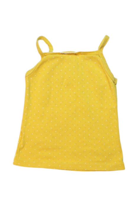 A Yellow Sleeveless Tops from Petit Bateau in size 3T for girl. (Back View)