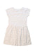 A White Short Sleeve Dresses from Petit Bateau in size 5T for girl. (Back View)