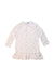 A White Long Sleeve Dresses from Petit Bateau in size 4T for girl. (Front View)