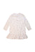 A White Long Sleeve Dresses from Petit Bateau in size 4T for girl. (Back View)