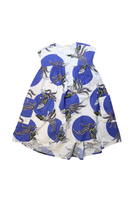 A Blue Sleeveless Dresses from Kenzo in size 4T for girl. (Front View)