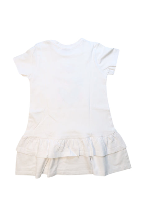 A White Short Sleeve Dresses from Pinko in size 3T for girl. (Back View)