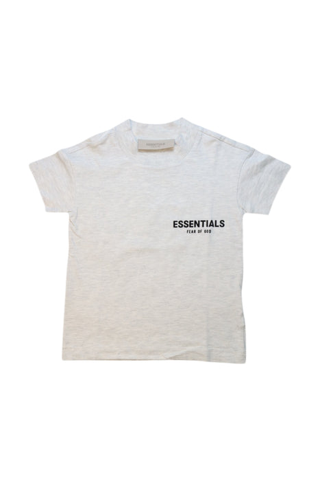 A White Short Sleeve T Shirts from Fear of God Essentials in size 4T for girl. (Front View)