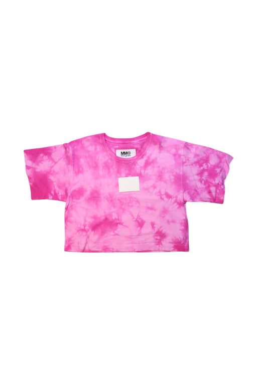 A Pink Short Sleeve T Shirts from MM6 Maison Margiela in size 8Y for girl. (Front View)