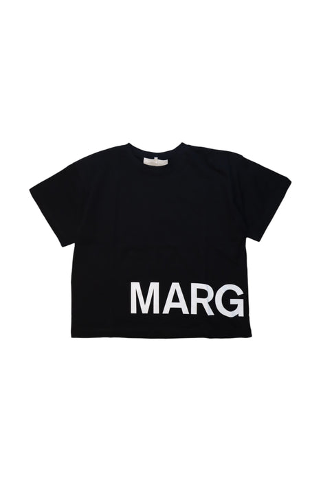 A Black Short Sleeve T Shirts from MM6 Maison Margiela in size 8Y for girl. (Front View)