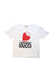 A White Short Sleeve T Shirts from Gucci in size 6T for girl. (Front View)