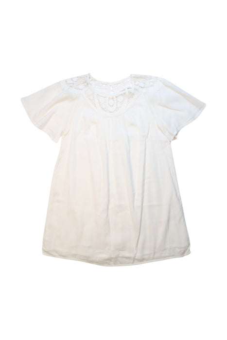 A White Short Sleeve Tops from Chloe in size 8Y for girl. (Front View)