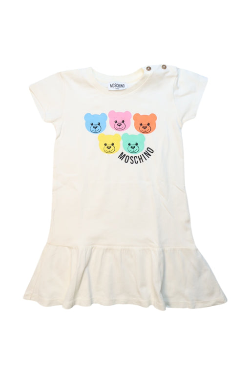 A Multicolour Short Sleeve Dresses from Moschino in size 3T for girl. (Front View)