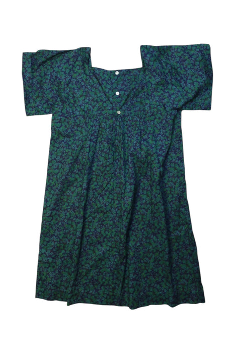 A Green Short Sleeve Dresses from Bonpoint in size 8Y for girl. (Back View)