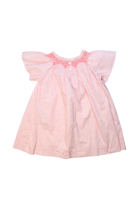 A Pink Short Sleeve Dresses from Bonpoint in size 4T for girl. (Back View)