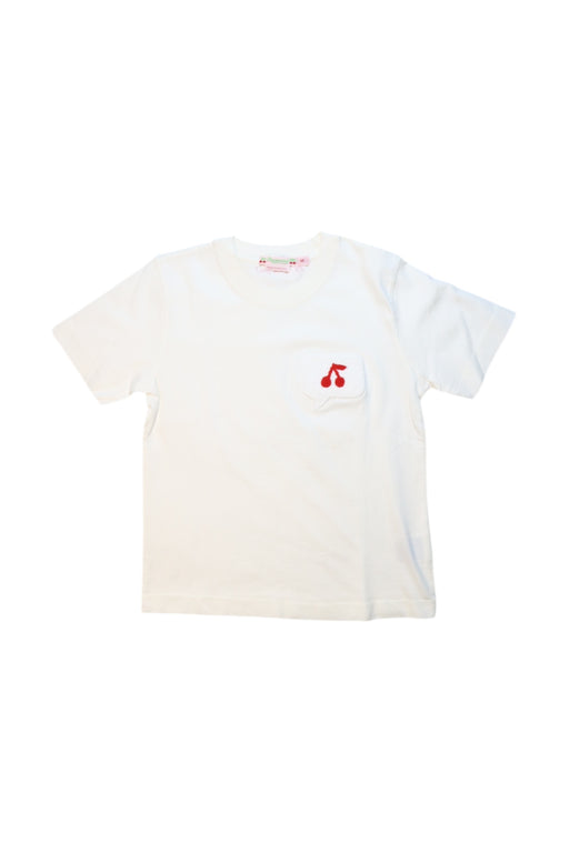 A White Short Sleeve T Shirts from Bonpoint in size 6T for girl. (Front View)