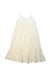 A Ivory Sleeveless Dresses from Bonpoint in size 8Y for girl. (Back View)