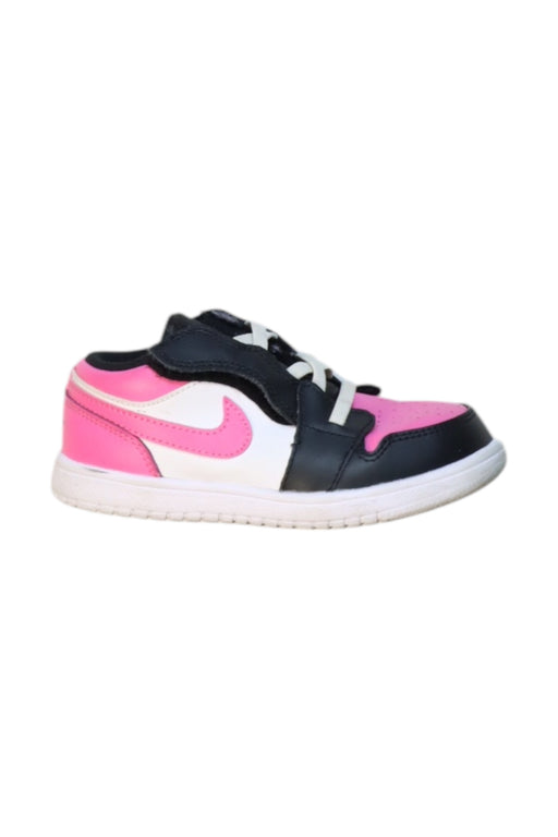 A Multicolour Sneakers from Air Jordan in size 4T for girl. (Front View)