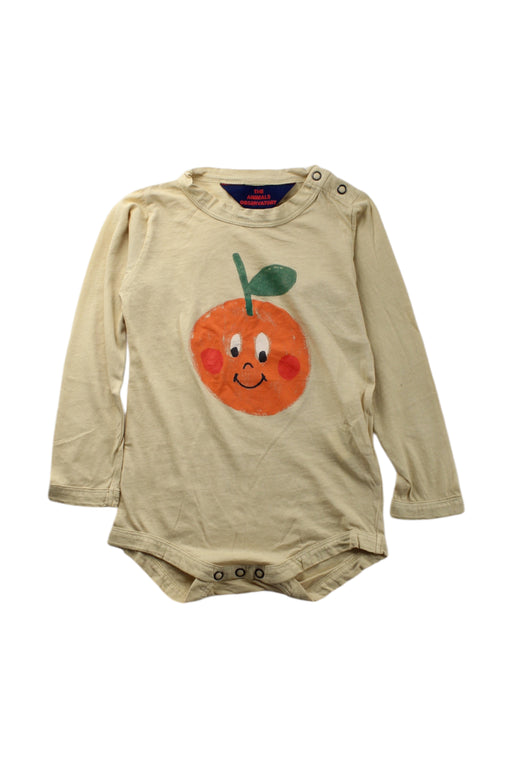 A Beige Long Sleeve Bodysuits from The Animals Observatory in size 12-18M for neutral. (Front View)