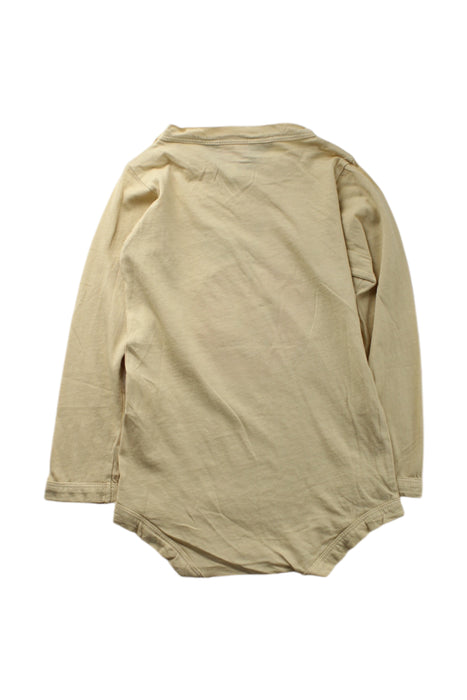 A Beige Long Sleeve Bodysuits from The Animals Observatory in size 12-18M for neutral. (Back View)